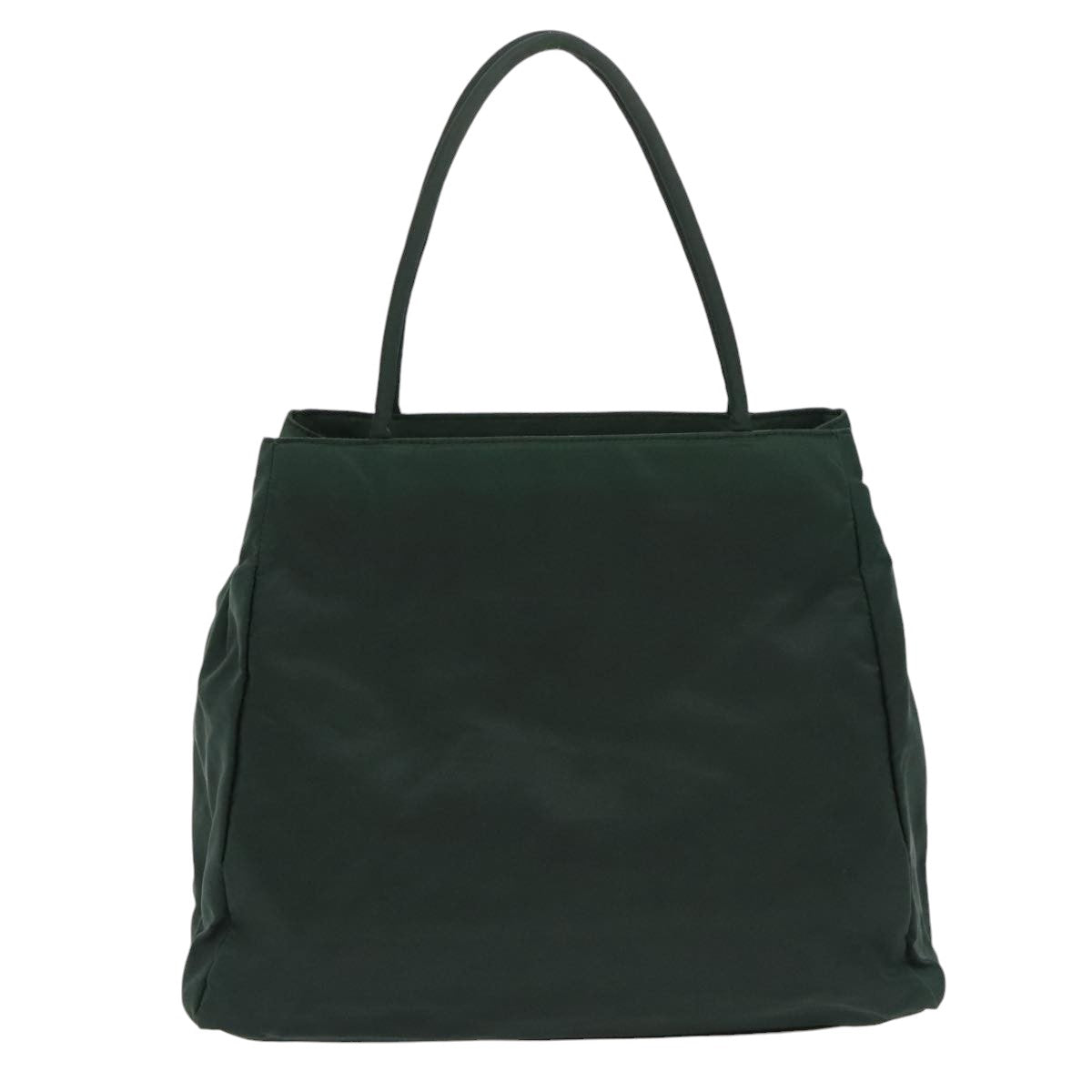 PRADA Hand Bag Nylon Green Silver Auth bs19724 - 0