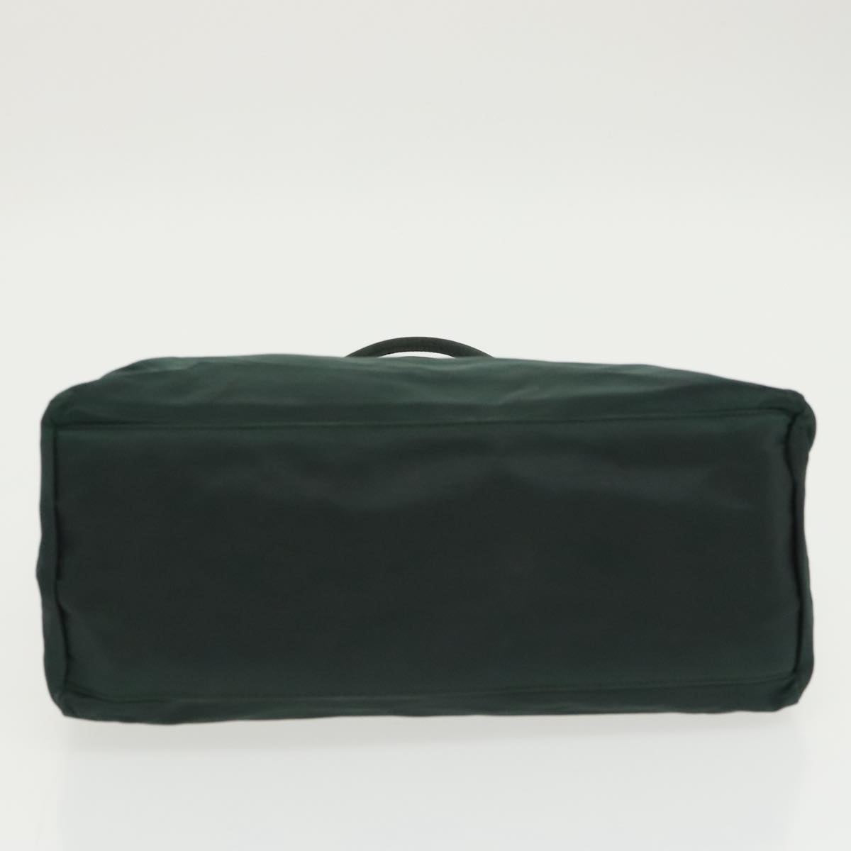 PRADA Hand Bag Nylon Green Silver Auth bs19724