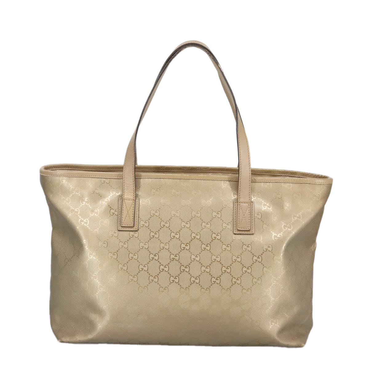 GUCCI GG implementation Tote Bag Gold Tone 211137 Auth bs19734 - 0