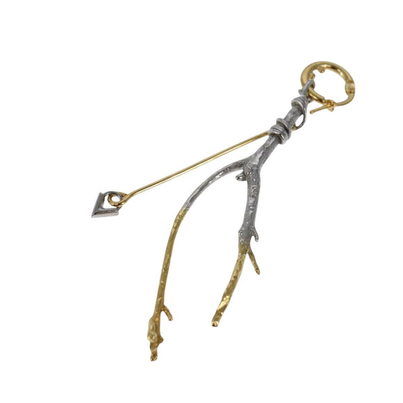 LOUIS VUITTON Boucle de Reuil Single Earring metal Gold Tone MP2410 Auth bs19738