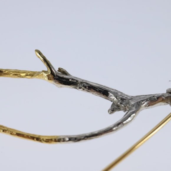 LOUIS VUITTON Boucle de Reuil Single Earring metal Gold Tone MP2410 Auth bs19738