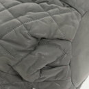 CHANEL Matelasse Hand Bag Leather 2way Gray CC Auth bs19745-17