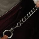 CHANEL Matelasse Hand Bag Leather 2way Gray CC Auth bs19745-20