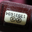 CHANEL Matelasse Hand Bag Leather 2way Gray CC Auth bs19745-12