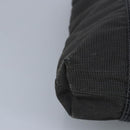 HERMES Her Line Cabas Tote Bag Nylon Gray Silver Auth bs19750-9