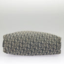 Christian Dior Trotter Canvas Shoulder Bag Navy Silver Auth bs19758-5