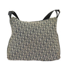 Christian Dior Trotter Canvas Shoulder Bag Navy Silver Auth bs19758-13