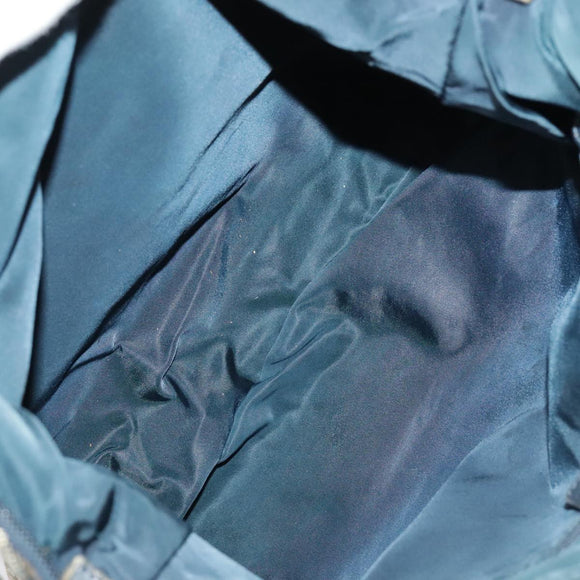 Christian Dior Trotter Canvas Shoulder Bag Navy Silver Auth bs19758