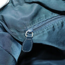 Christian Dior Trotter Canvas Shoulder Bag Navy Silver Auth bs19758-25