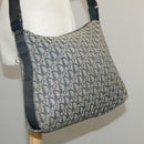 Christian Dior Trotter Canvas Shoulder Bag Navy Silver Auth bs19758-27