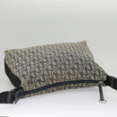 Christian Dior Trotter Canvas Shoulder Bag Navy Silver Auth bs19758-6
