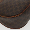 CELINE Macadam Canvas Shoulder Bag PVC Leather Brown Gold Auth bs19763-16