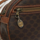 CELINE Macadam Canvas Shoulder Bag PVC Leather Brown Gold Auth bs19763-19