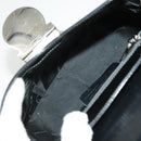 Salvatore Ferragamo Hand Bag Leather 2way Black Silver Auth bs19766-11