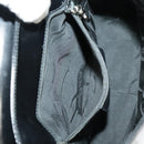 Salvatore Ferragamo Hand Bag Leather 2way Black Silver Auth bs19766-24