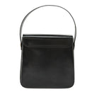 Salvatore Ferragamo Hand Bag Leather 2way Black Silver Auth bs19766-2