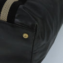 BALLY Tote Bag Leather Black Silver Gold Auth bs19767-9