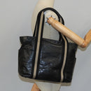 BALLY Tote Bag Leather Black Silver Gold Auth bs19767-21