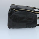 BALLY Tote Bag Leather Black Silver Gold Auth bs19767-3