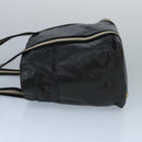 BALLY Tote Bag Leather Black Silver Gold Auth bs19767-4