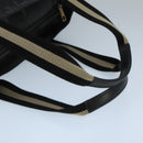 BALLY Tote Bag Leather Black Silver Gold Auth bs19767-7