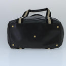 BALLY Tote Bag Leather Black Silver Gold Auth bs19767-5