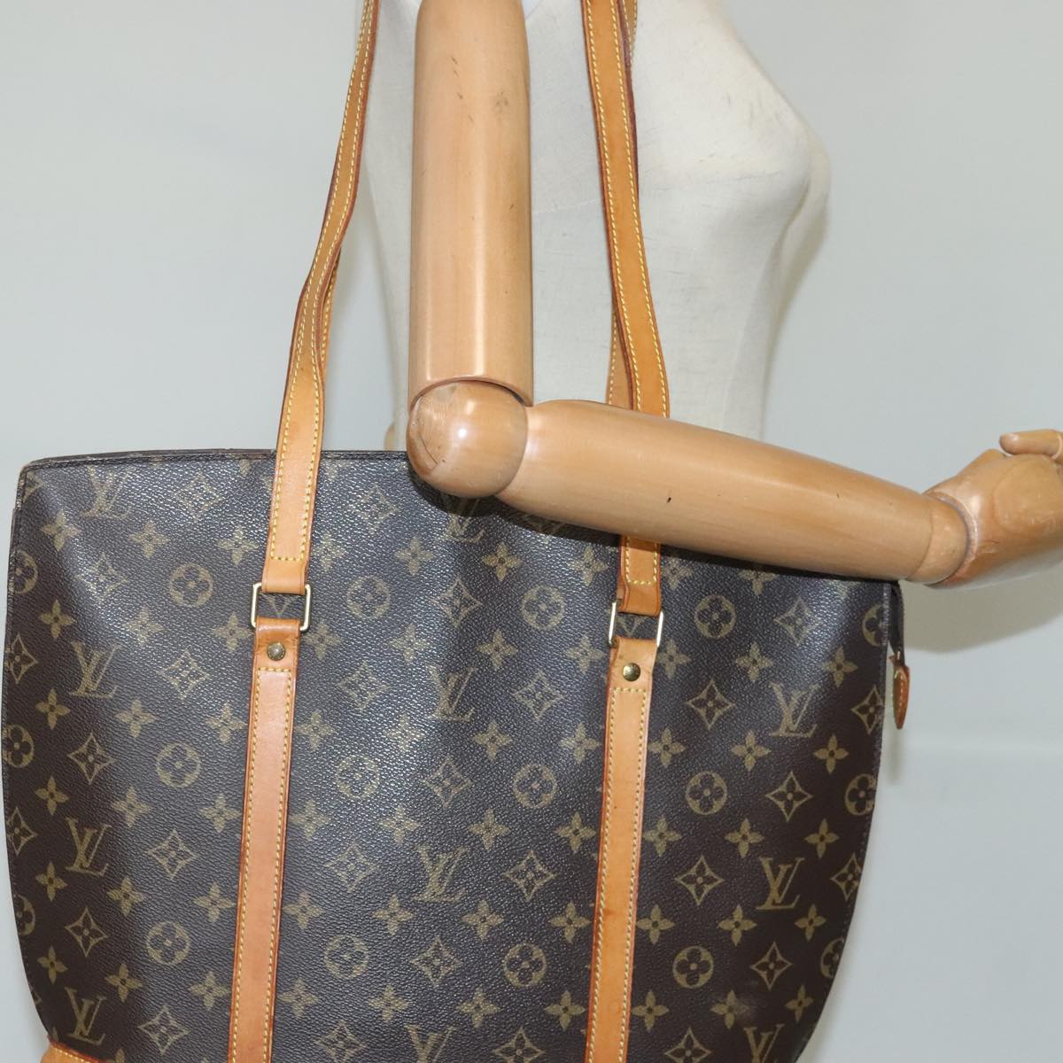 LOUIS VUITTON Monogram Babylone Tote Bag M51102 LV Auth bs19775