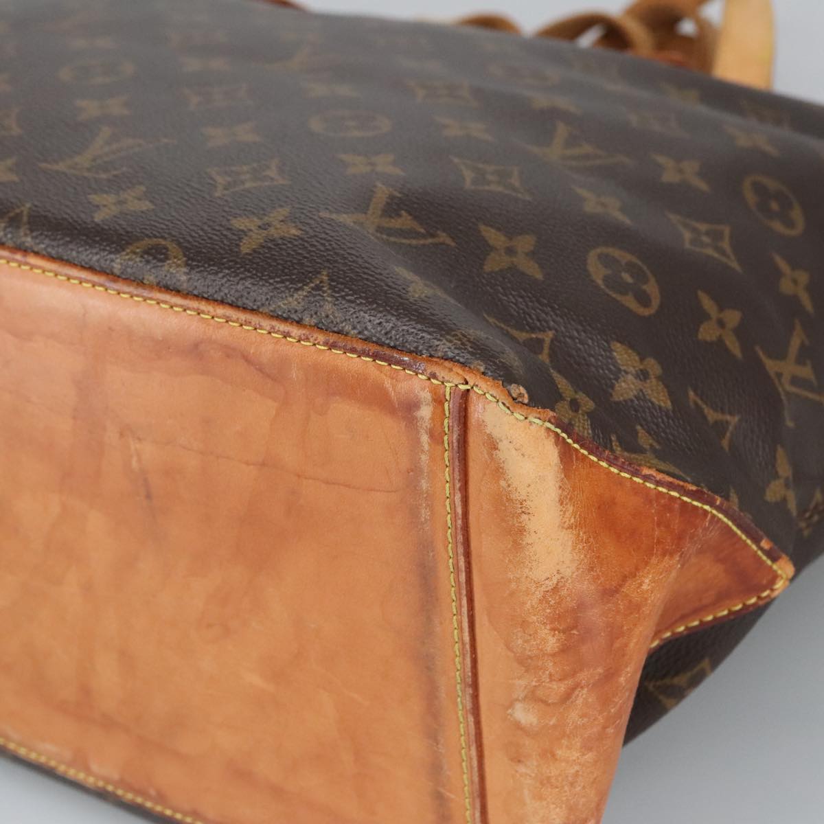 LOUIS VUITTON Monogram Cabas Mezzo Tote Bag M51151 LV Auth bs19780