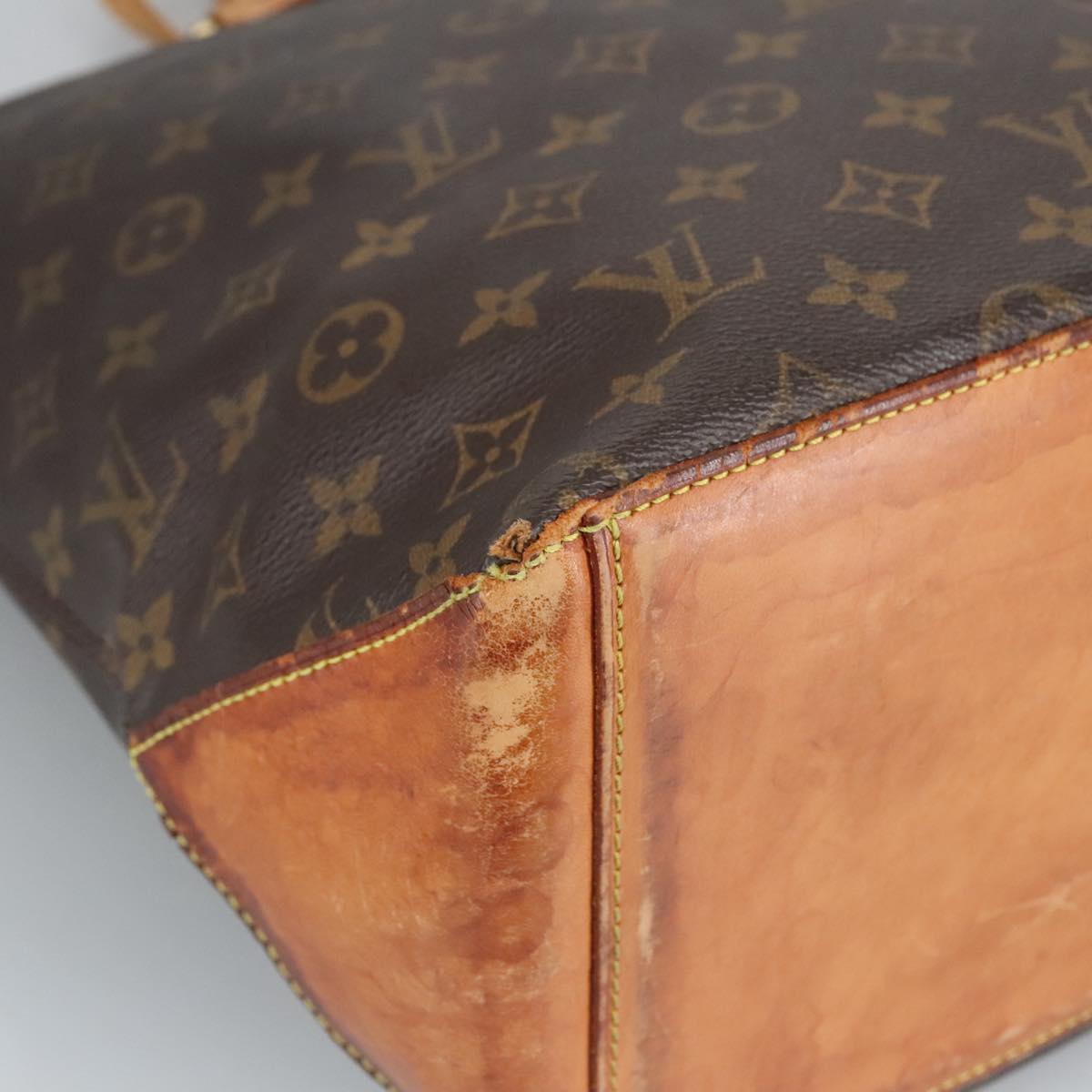 LOUIS VUITTON Monogram Cabas Mezzo Tote Bag M51151 LV Auth bs19780