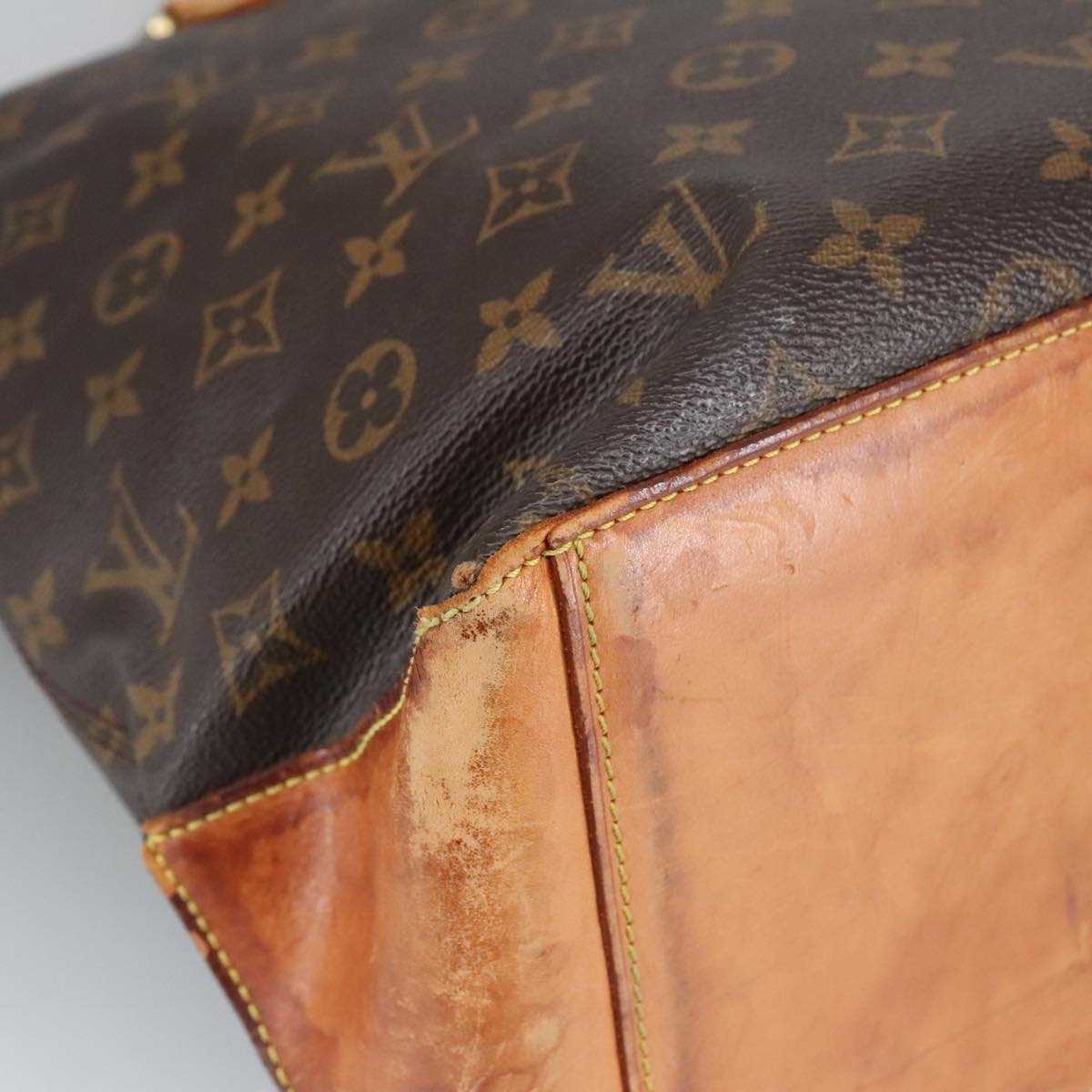 LOUIS VUITTON Monogram Cabas Mezzo Tote Bag M51151 LV Auth bs19780