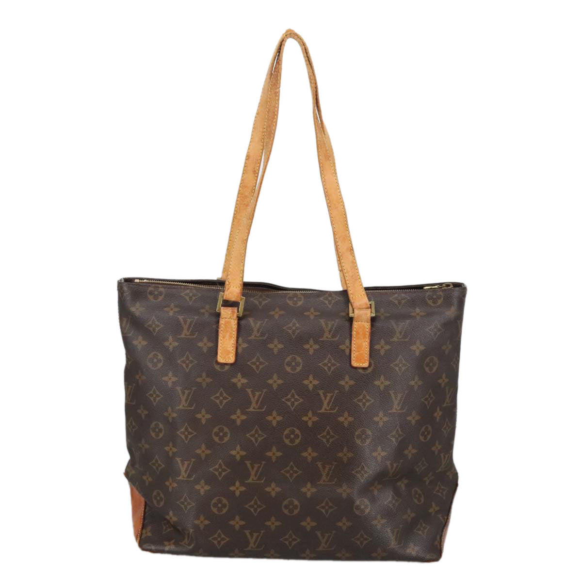 LOUIS VUITTON Monogram Cabas Mezzo Tote Bag M51151 LV Auth bs19780