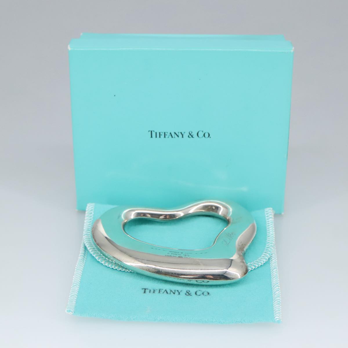 TIFFANY&Co. Ring Charm metal Silver Auth bs19785