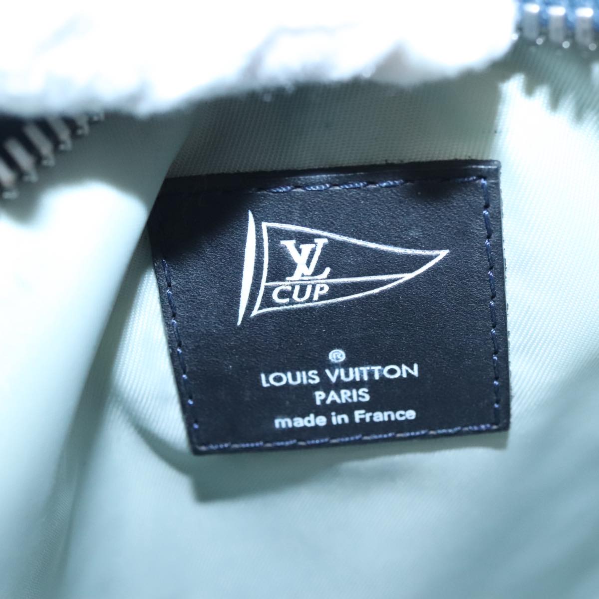 LOUIS VUITTON LV Cup Genoa Marine Shoulder Bag Navy Blue M80701 LV Auth bs19797