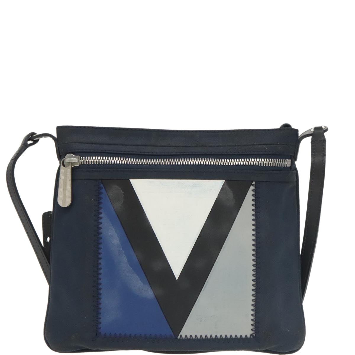 LOUIS VUITTON LV Cup Genoa Marine Shoulder Bag Navy Blue M80701 LV Auth bs19797 - 0