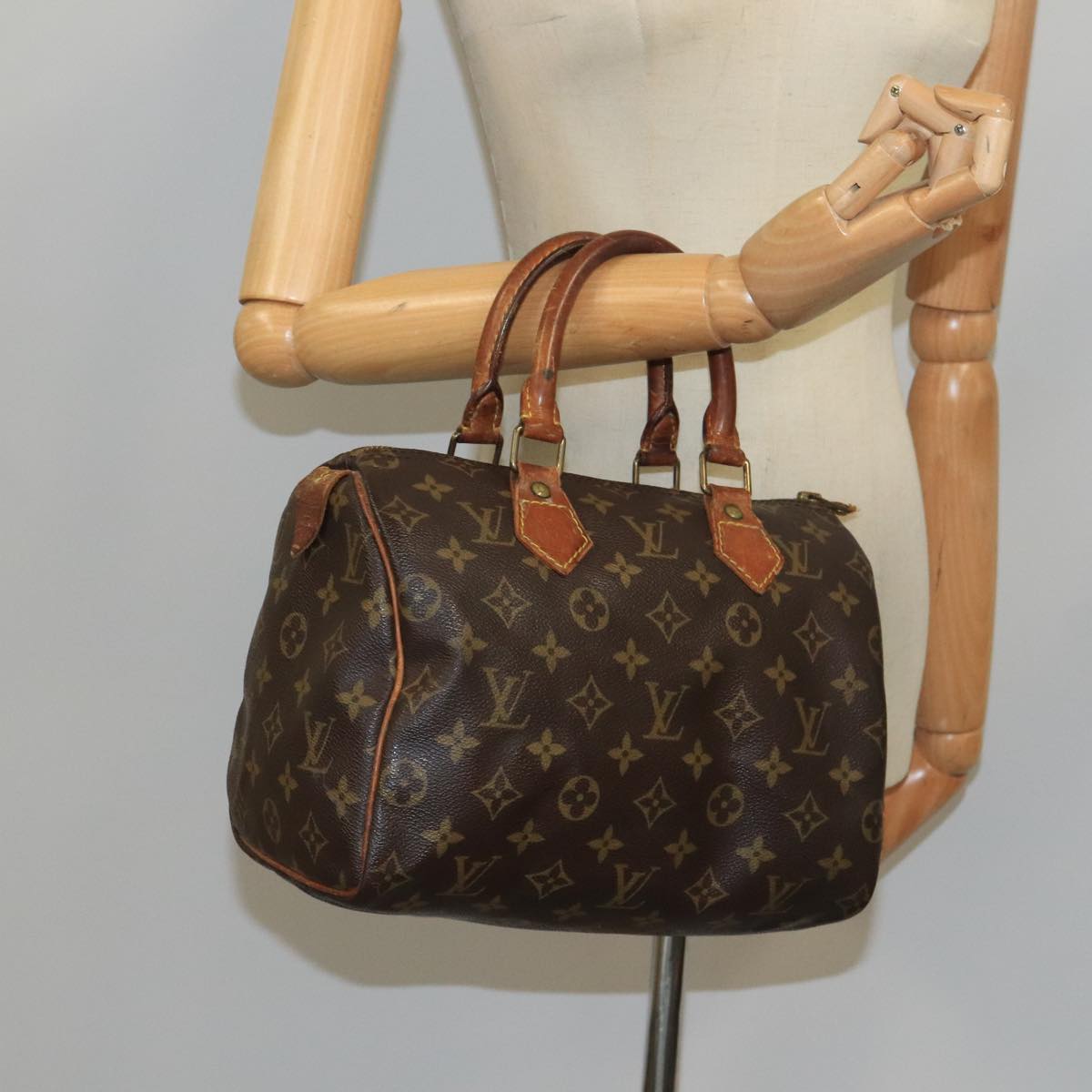 LOUIS VUITTON Monogram Speedy 25 Hand Bag M41528 LV Auth bs19801