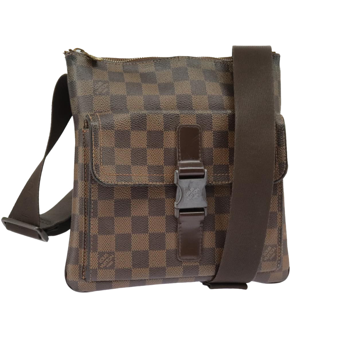 LOUIS VUITTON Damier Ebene Pochette Merwiel Shoulder Bag N51127 LV Auth bs19802