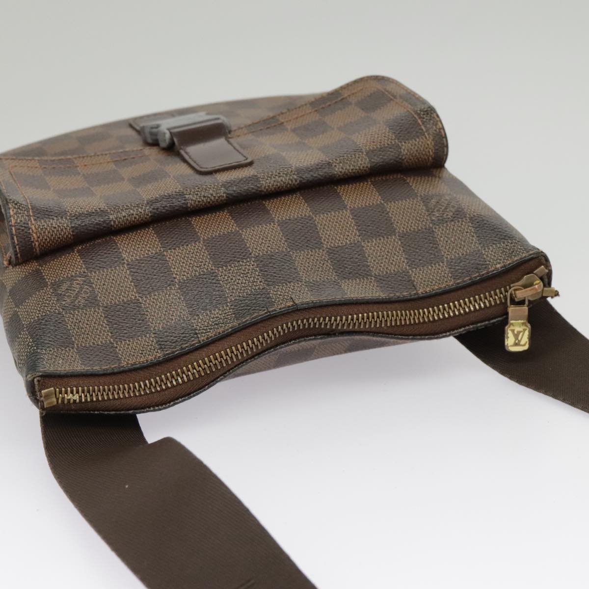 LOUIS VUITTON Damier Ebene Pochette Merwiel Shoulder Bag N51127 LV Auth bs19802