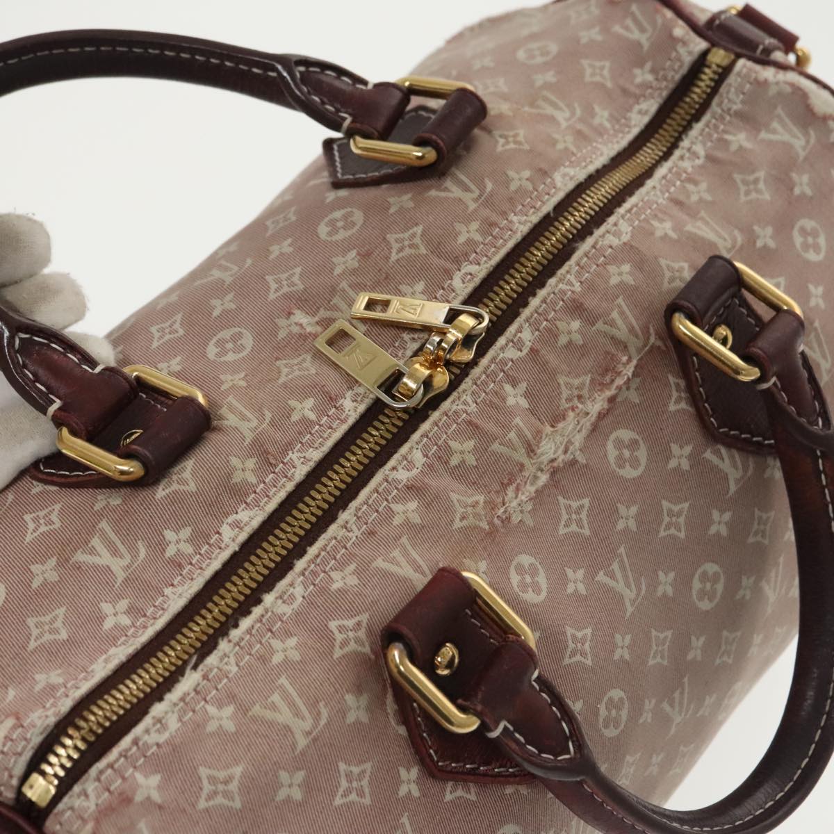 LOUIS VUITTON Idylle Speedy Bandouliere 30 Bag 2way Sepia M56704 LV Auth bs19803