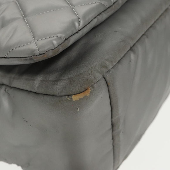 CHANEL Coco Cocoon Shoulder Bag Silver CC Auth bs19808