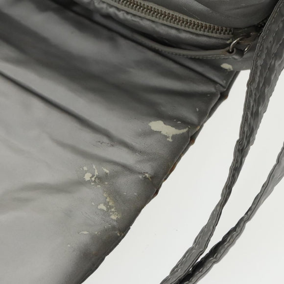 CHANEL Coco Cocoon Shoulder Bag Silver CC Auth bs19808