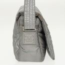 CHANEL Coco Cocoon Shoulder Bag Silver CC Auth bs19808-4