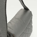 CHANEL Coco Cocoon Shoulder Bag Silver CC Auth bs19808-6