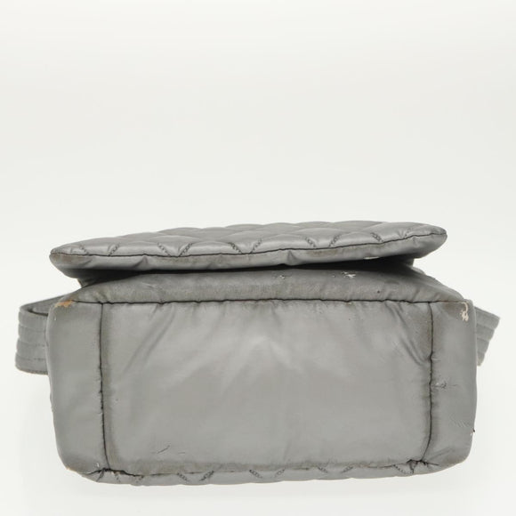 CHANEL Coco Cocoon Shoulder Bag Silver CC Auth bs19808