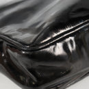 CHANEL Tote Bag Patent Leather Black Gold CC Auth bs19813-16