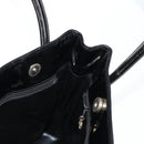 CHANEL Tote Bag Patent Leather Black Gold CC Auth bs19813-20