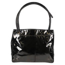 CHANEL Tote Bag Patent Leather Black Gold CC Auth bs19813-3