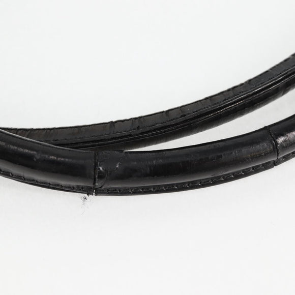 CHANEL Tote Bag Patent Leather Black Gold CC Auth bs19813