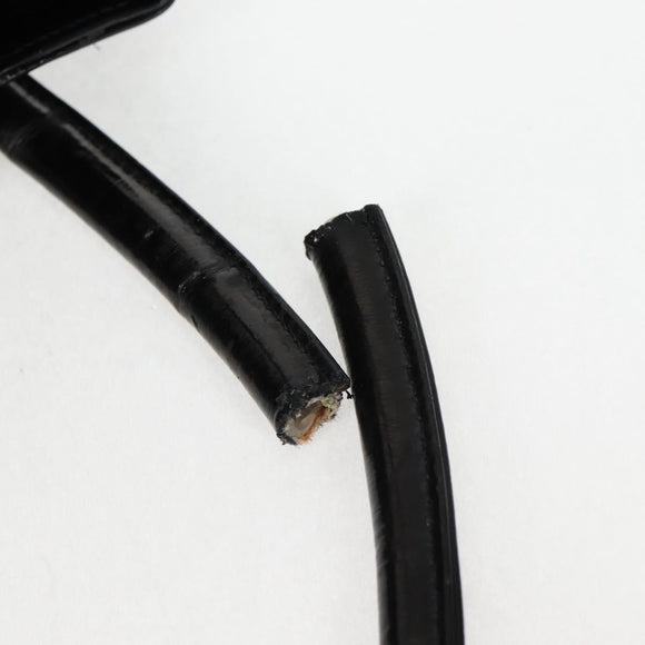 CHANEL Tote Bag Patent Leather Black Gold CC Auth bs19813