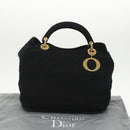 Christian Dior Canage Hand Bag Nylon Black Gold Auth bs19828-12