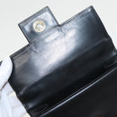 GIVENCHY Hand Bag Leather Black Gold Auth bs19834-11